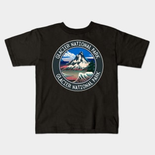 Glacier National Park Hiking and Travel Lovers Kids T-Shirt